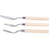 Rosvola Set di Spatole per Pittura, Lame in Acciaio Inossidabile | Manici in legno, 3 diverse dimensioni, Ideale per la pittura a olio, Facile da usare, Perfetto per tela e acrilico