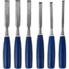 Generic Set di 6 scalpelli per legno, robusti scalpelli in acciaio, manici in faggio, set di scalpelli per la lavorazione del legno, per carpenteria, 6 pezzi 5/16 pollici 3/8 pollici 1/2