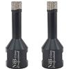 NBB Punta a tazza diamantata con M14, per foratura professionale a secco o ad umido su porcellana dura, ceramica, piastrelle, granito, marmo, veloce, durevole, per smerigliatrice angolare (2, 10mm)