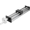 Fabater Guida di Scorrimento Lineare, Guida di Scorrimento Lineare Manuale con Volantino per Macchina Router CNC