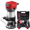 TEENO Rifilatore Fresatrice Verticale per Legno 800W 13000-33000 RPM, Legno Rifilatrice Elettrica Con 15 pezzi 1/4 Fresatura Cuter, 6 Velocità Variabili, Mandrino 6/6.35/8mm,SCATOLA DI PLASTICA