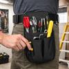 Generic Tasca per attrezzi in vita, resistente poliestere 600D, marsupio multitasche per elettricisti e tuttofare