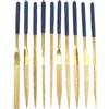 MAGICLULU 10 Pezzi Set di Lime Diamantate per Intaglio Legno | Acciaio al Carbonio ed Emery, Profili Piatto, Tondo, Triangolare e Mezzotondo, per DIY e Uso Professionale