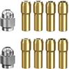 generic 10 pinze in ottone per sostituzione 4485 Set di utensili per trapano a cambio rapido 0,8/1,2/1,5/1,8/2,0/2,4/3,0/3,2 mmDurabilità