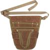 Generic Marsupio per attrezzi da giardinaggio, regolabile, pratico marsupio da giardino, organizer per falegnameria, idraulici, giardinieri (marrone)