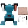 ViaGasaFamido Mini Smerigliatrice da Banco 200W 7000rpm, Lucidatrice a Batteria con 2 Mole Abrasive e Accessori di Montaggio per la Lucidatura e L'affilatura di Utensili in metallo.