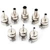 Generic Set di 8 ugelli di calore, in acciaio inox, per stazione di saldatura ad aria calda 850, 850A, 852, 852D, 852D, con vite di bloccaggio per una vestibilità sicura, 3 4 5 6 7 8 10 12 mm