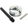 kengbi Tornio di Alta precisione Chuck 245mm Three 3 Jaw Chuck 1.8~56mm / 12~65mm Z011 bloccaggio per Mini tornio con Due aste di Blocco M12x1mm Threked Back Asta di Collegamento Posteriore