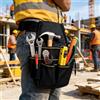 Generic Marsupio per attrezzi da elettricista, borsa multifunzionale con cintura regolabile, organizer portatile per falegnami e riparatori