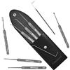 MULTIPICK ELITE 9 Lockpicking Set [9 parti | 0,6 mm] Grimaldelli per Serratura - Kit Grimaldelli - Apri lucchetto - Kit Scassinatore incl. tenditore - Grimaldello & Grimaldelli
