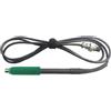 Gettimore Manico per saldatore per stazione di saldatura C210, aviazione a 5 core, filo in silicone ad alta temperatura, design ergonomico antiscivolo, compatibile con strumenti della serie 210, verde