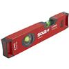 SOLA LSX10 X PRO Aluminum Box Profile Spirit Level with 2 60% Magnified Vials, 10-Inch, Red