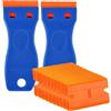 Generic 2 raschietti in plastica con 20 lame, adesivo antigraffio | Design pratico con materiali di qualità, adatto per l'uso quotidiano e varie occasioni.