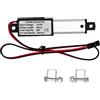 Aurikall Attuatore lineare elettrico mini controller di movimento CC 12 V, impermeabile IP54, lega di alluminio, corsa 30 mm, 30 N, velocità 30 mm al secondo per robotica e macchine (Spinta 60N Velocità