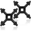 Generic 2 chiavi per mandrino 4 in 1, 4 misure, multifunzionali, universali, in lega di zinco, strumento di foratura manuale per trapano, mandrini di ricambio (piccole)
