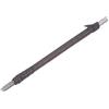 Generic Scalpelli per legno, coltello da intaglio in carburo di tungsteno, punta piatta da 5 mm, per la lavorazione del legno, lunghezza 150 mm, con manico in tessuto in pelle