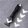 Generic Kit di strumenti per sigillatura in silicone 3 in 1 con 5 cuscinetti sostituibili, rimuovi sigillante, raschietto angolare per colla di vetro per cucina, bagno, finestra (nero)