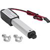SustVita Attuatore lineare elettrico tipo penna SustVita 12 V, velocità a vuoto 15 mm/s, 64 N, attuatore micro lineare IP54 per robotica e automazione domestica (50 mm)