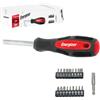 Energizer Set Cacciaviti 25 in 1, 18 Inserti, 4 Bussole in Acciaio CR-V | Impugnatura ergonomica, portainserti magnetico, svasatore incluso, per fai da te e riparazioni in casa, custodia compatta