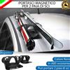ESL PORTASCI PORTA SCI NERO MAGNETICI DA TETTO PER RENAULT CLIO 3