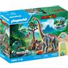 PLAYMOBIL Dinos Brachiosaurus Ontmoeting met Luchtkussenvoertuig Dino spee