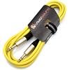 VisioSound 6.35 1/10,2 cm mm Stereo TRS Jack a Jack TRS Cavo/Cavo Segnale Audio Patch bilanciato