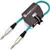 VisioSound Cavo patch audio bilanciato da jack TRS stereo da 6,35 mm a jack TRS (0,5 m, verde)