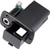 SylvaLexis Custodia per batteria da 9 V per pickup per chitarra e basso, con scomparto piatto (nero)