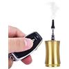 Yiduomile Mini macchina del fumo per scene fotografiche - Dispositivo portatile effetto nebbia in metallo con telecomando, perfetta per magia, cosplay ed effetti speciali (oro 3 metalli)