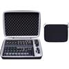 XANAD Custodia rigida per mixer Mackie Mix8 / Mackie ProFX6v3 / Behringer FLOW 8 Compact Mixer - interno: 30 x 20,3 x 7,1 cm