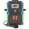 Singing Machine SMC273 SingCast Black EU - Sistema karaoke con microfono e Bluetooth, perfetto per feste ed eventi.