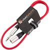 VisioSound Cavo XLR Maschio a Jack 6.35mm TRS Stereo/Segnale bilanciato/Cavo Audio Cassa 1m Rosso