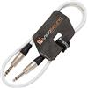 VisioSound Cavo Jack Stereo TRS 6.35mm 1/4 a Jack TRS/Cavo Patch Segnale Audio Bilanciato 1m Bianca
