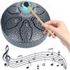 Fiorky Rain Drum Set, Set di tamburi a lingua in acciaio da 3 pollici 6 note, strumento di percussione musicale for yoga, meditazione, educazione musicale, regalo unico for adulti con borsa