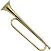 Generico Bugle Cavalry Trumpet | Portable Brass Cavalry Trumpet Instrument | Brass Cavalry Trumpet Retro Standard Trumpet Musical Instrument for School Band Cavalry Orchestra Festival Students Children