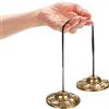 Generic Tingsha, campana tibetana per meditazione, realizzata a mano, in metallo, per consapevolezza, chakra, guarigione, rilassamento, yoga, pratica spirituale, bronzo, diametro 6,5 cm, età 14 + 1 pezzo