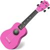 Classic Cantabile US-100 PK Ukulele Soprano Rosa, Scala soprano (34 | 5 cm), Corpo in tiglio, Manico in acero, 15 tasti, Segnatasti al 5°, 12° e 15° tasto, Larghezza capotasto: 34, 5 mm