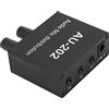 Acouto Distributore Audio Mixer Stereo, Jack 3,5 Mm con 2 Ingressi e 2 Uscite, Amplificatore Mix in Lega Plug and Play per DVD CD TV Telefono Cellulare Tablet