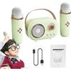 Generico Microfono karaoke wireless con altoparlante, kit altoparlanti karaoke wireless | Microfoni per bambini piccoli per cantare,Microfoni da canto portatili con cavo di ricarica Home Entertainment