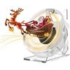 VBESTLIFE Fan 3D Hologram, 4,72 Pollici 1080x1600 HD Proiettore di Fan Olografici 3D con Copertura per Halloween, Natale, Ringraziamento, Feste