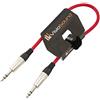 VisioSound Cavo Jack Stereo TRS 6.35mm 1/4 a Jack TRS/Cavo Patch Segnale Audio Bilanciato 0.5m Rosso