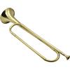 Generico Trumpet Bugle - Corna Musicale Di Cavalleria, B Flat Bugger | Strumento A Placcato In Oro, Corno Stile Vintage, Tromba Della Fascia Da Marcia Portatile, Soffiatore Leggero Per Uso Cerimon