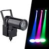 wecan 9W RGB 3in1 Led Pinspot Occhio di Bue per Palla Specchio Discoteca, Sagomatore Led Faretto Palco Proiettore, Pin Spot Farò Palcoscenico Spotlight per Mirror Disco Ball