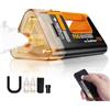 LENSGO Smoke Master Pro - Macchina per fumo portatile ricaricabile, 100 W, telecomando per esterni, per fotografie, Halloween, feste, effetti scenici, disinfezione o matrimoni