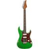 EART chitarra elettrica a 6 corde DMX-9TC Red Tortoise Pickguard corpo solido in mogano tostato e pickup Alnico V toni versatili finiture mozzafiato (verde)
