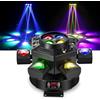 Spolehli Testa mobile DJ luce 150W RGBW, 6 bracci raggio & LED occhio d'ape per palco con effetti misti, attivazione tramite suono, controllo DMX 512 per discoteca, club, matrimonio, festa