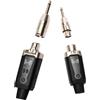 STRICH M2 UHF - Sistema microfono senza fili con adattatore XLR, 16 canali, trasmettitore e ricevitore per microfono dinamico, supporta alimentazione phantom da 9-24V, compatibile con mixer audio e
