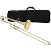 gear4music Trombone Tenore in Sib di Gear4music con Bocchino e Custodia | Per Principianti, Corpo in Ottone Giallo, Coulisse in Cupronichel Reattiva, Bocchino e Custodia Inclusi