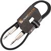 VisioSound Cavo Jack Stereo TRS 6.35mm 1/4 a Jack TRS/Cavo Patch Segnale Audio Bilanciato 1m Nero