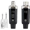 Yinker UHF XLR Microfono Wireless Trasmettitore Ricevitore 1 a 1 Microfono Senza Fili per Microfono Dinamico Microfono a Condensatore 50 m per Canto/Pubblico Parlare